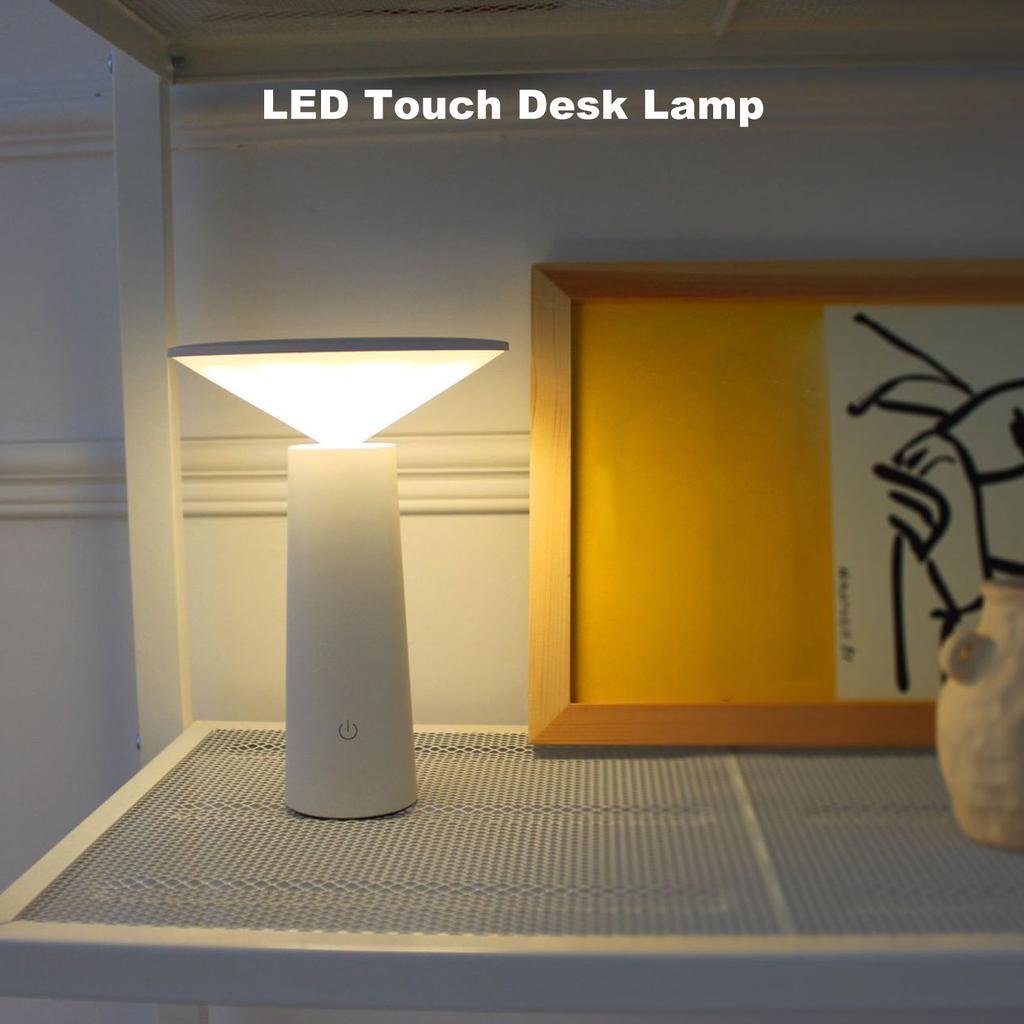 LED Table Lamp Rechargeable Touch Control Desk Light   Eye   Lamp with Battery