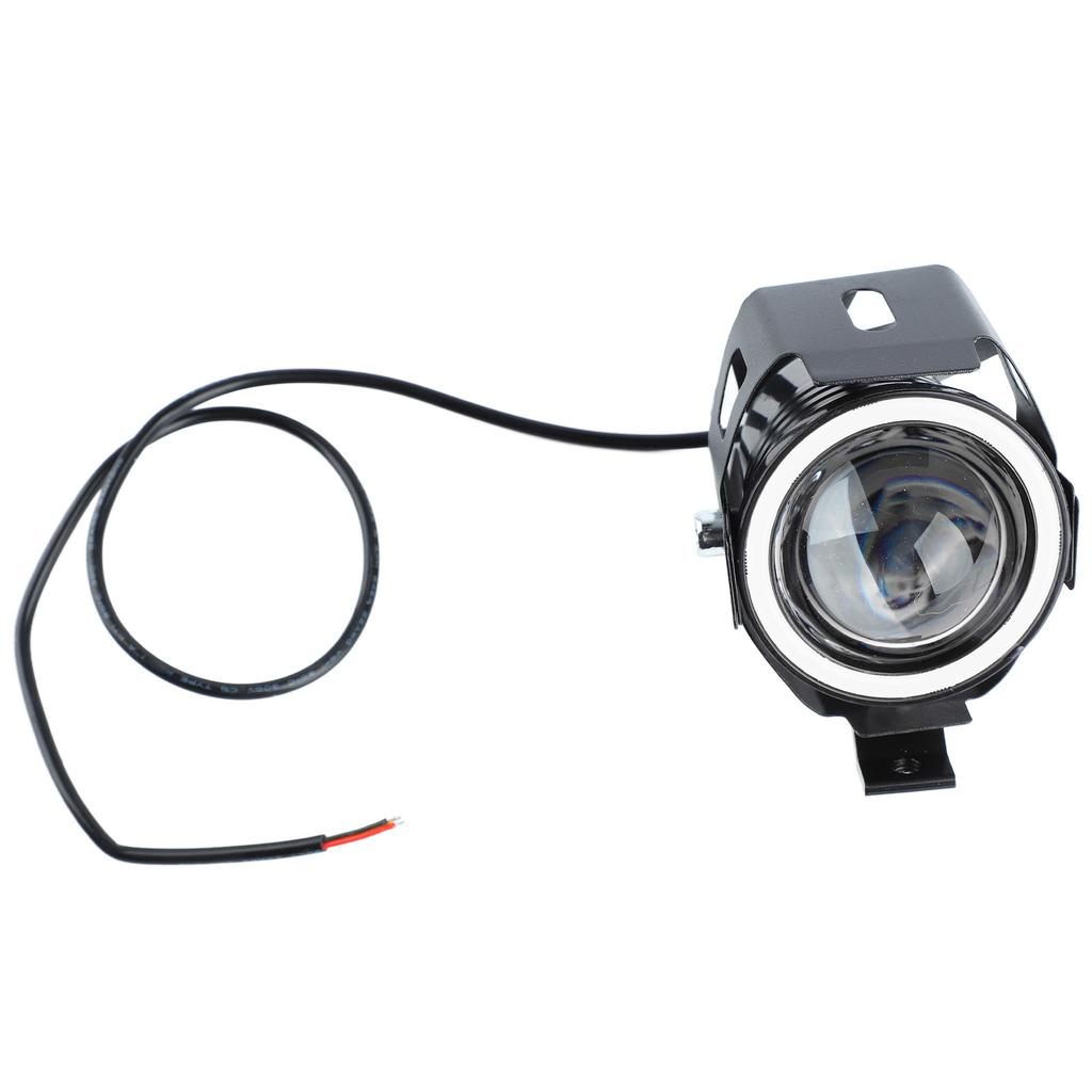 Motorcycle Headlight 4 Lighting Modes Unique Aperture 12 to 60V Shockproof Front LED Spotlights for