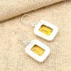 Citrine Gemstone Handmade 925 Sterling Silver Jewelry Lovely Earrings Gift For Her