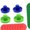 1 Set Mini Air Hockey Pushers and Pucks, Paddles Slider Pusher Goalies
