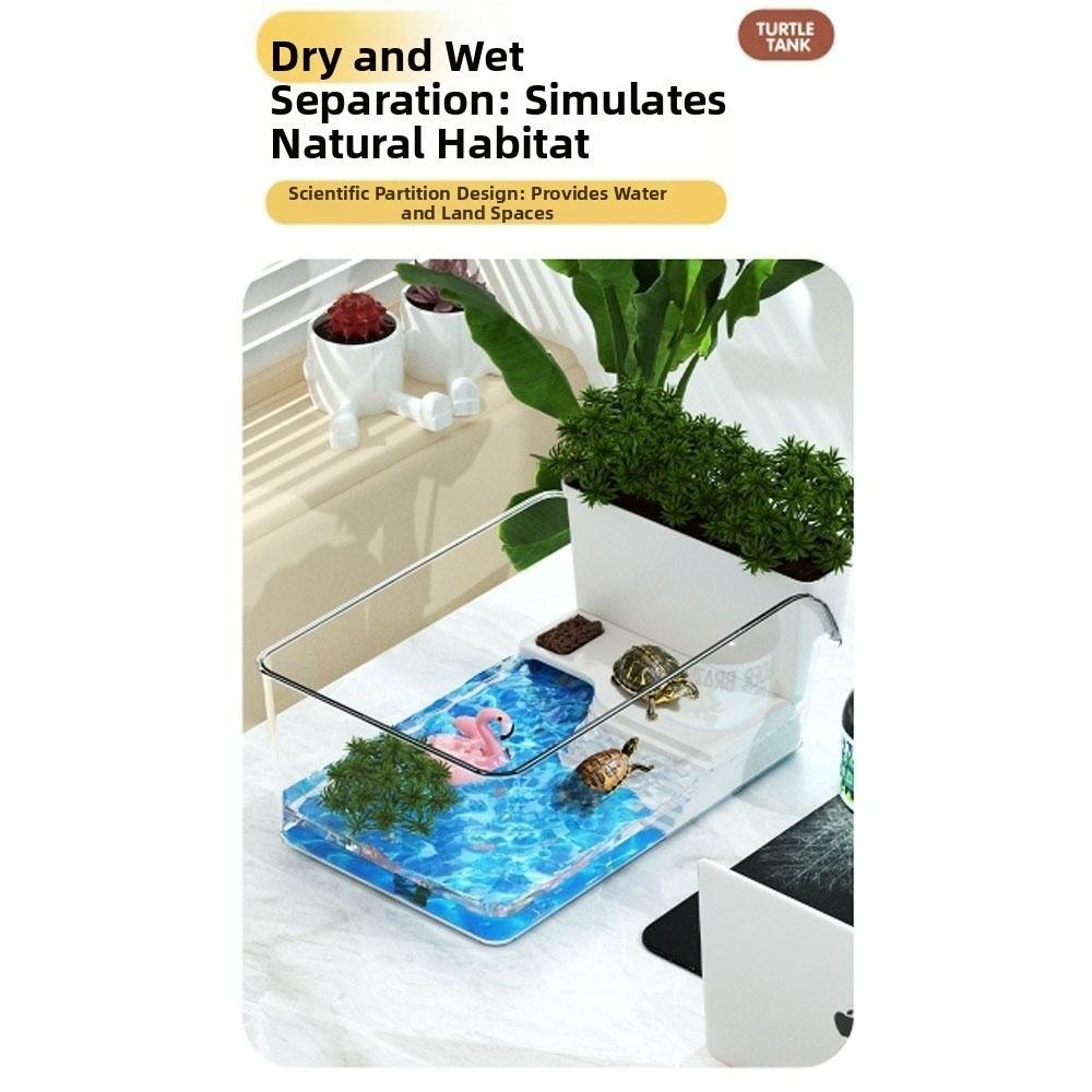Ecological Landscaping Landscape Turtle Tank  for Pet Turtles Hermit Crabs Tortoise Adoption
