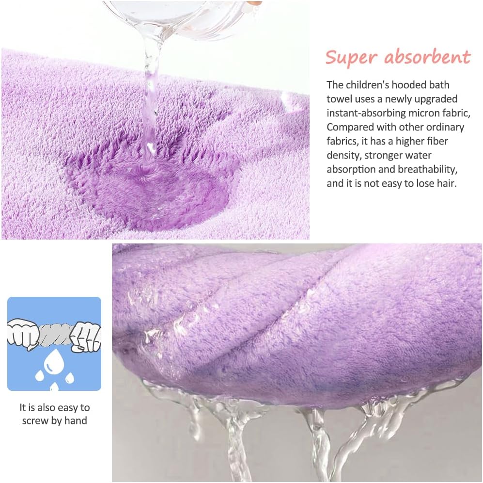 Soft And Cozy Baby Bathrobe Towel Cloak For Children DRYWARM No Smell