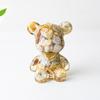 Crystal Resin Bear Sitting Figurine For Home Office Decor Gift For Friends
