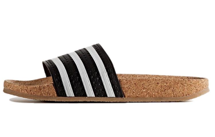 Adidas Wmns Adilette Cork Slide Black Women s BA7211 35½