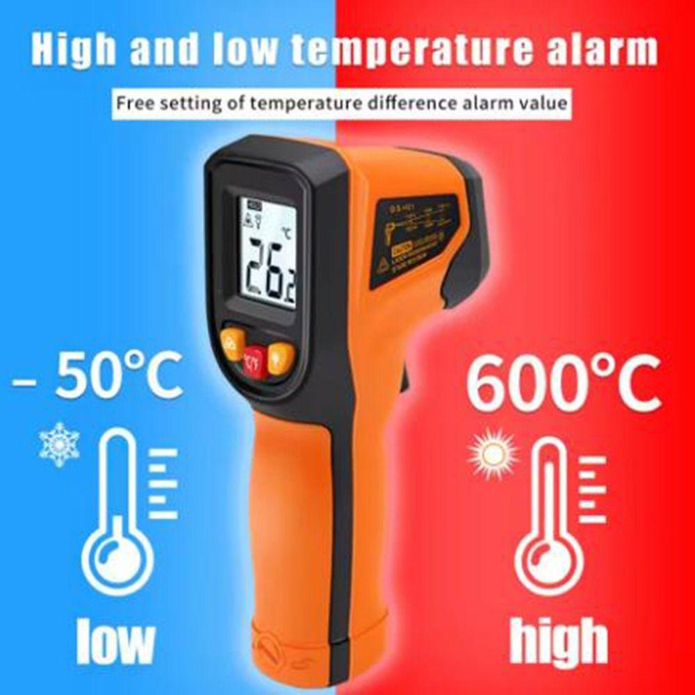 -50℃ To 400/600℃ Digital Temperature Meter Non-Contact Laser Pyrometer  For Home