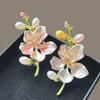 Imitation Pearls Jasmine Flower Brooch Multi-Occasion Wear Collar Lapel Pin Lapel Pin Accessories