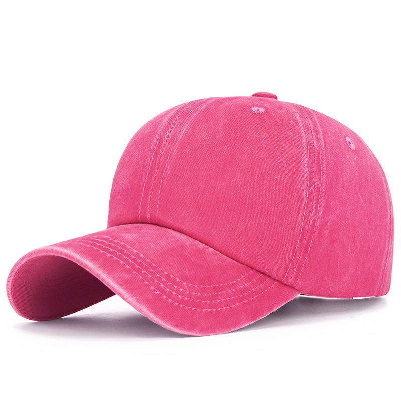 Washable and Aged Glossy Cap for Men, Multi-color Soft-top Coated Fabric Sunshade Baseball Cap