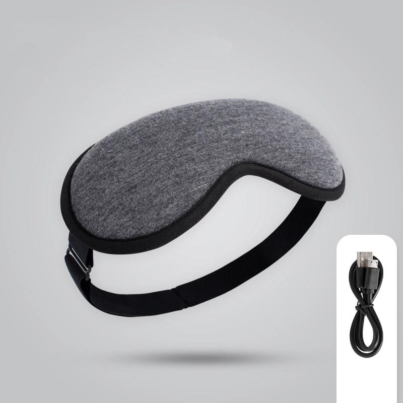 

3D Защита Глаз Паровая Маска для Глаз Электрический Нагрев Интеллектуальный Нагрев Затенение для Сна USB-подключение серый