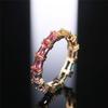 Inele pentru femei din zircon cubic strălucitor sterling, îmbrăcăminte zilnică pentru femei, inele elegante, colorate, cadou pentru aniversare, bijuterii