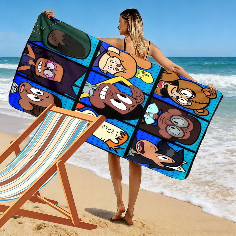 Craig Wild Print Beach Towel, Large Soft Quick Dry Towel for Beach Camping Swimming