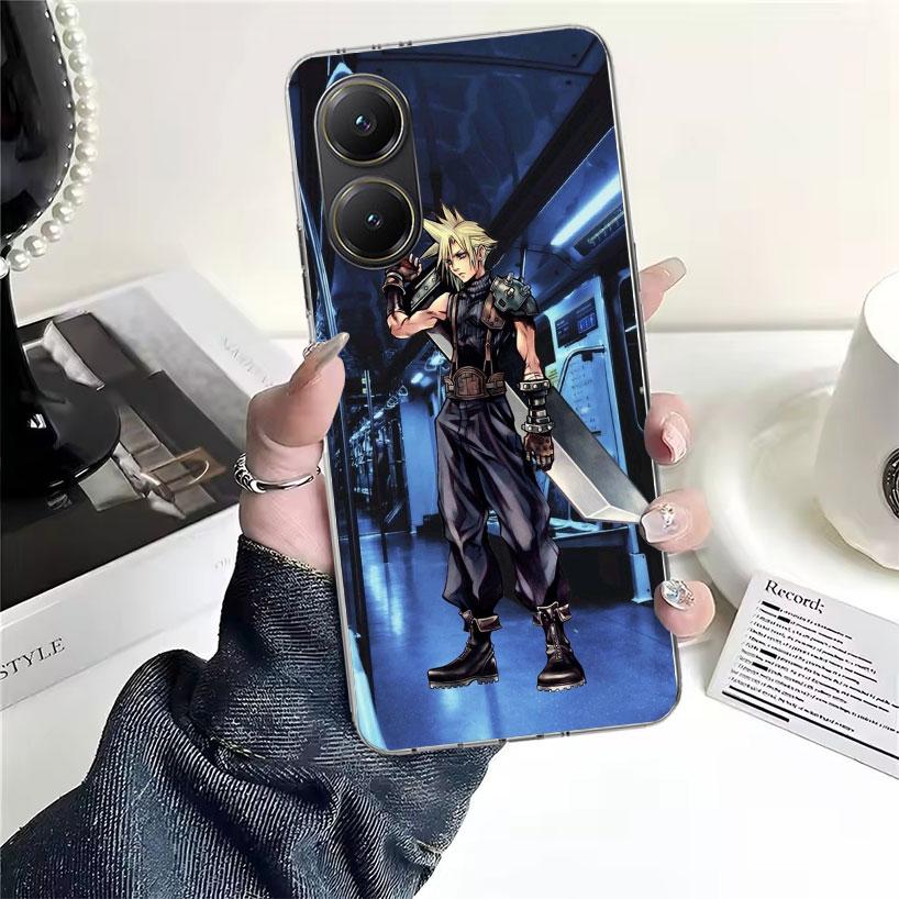 Final Fantasy FF VII Soft Phone Case For Xiaomi Redmi 15C 15 13C 13 Poco X5 X6 X7 F7 Ultra M7 12C 12 10 10C 9C 9A 9T 9 Fundas Po
