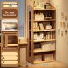 Miflame Solid Wood Bookshelf & Storage Rack