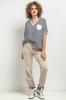 Wide V-neck blouse T393 XL/XXL white