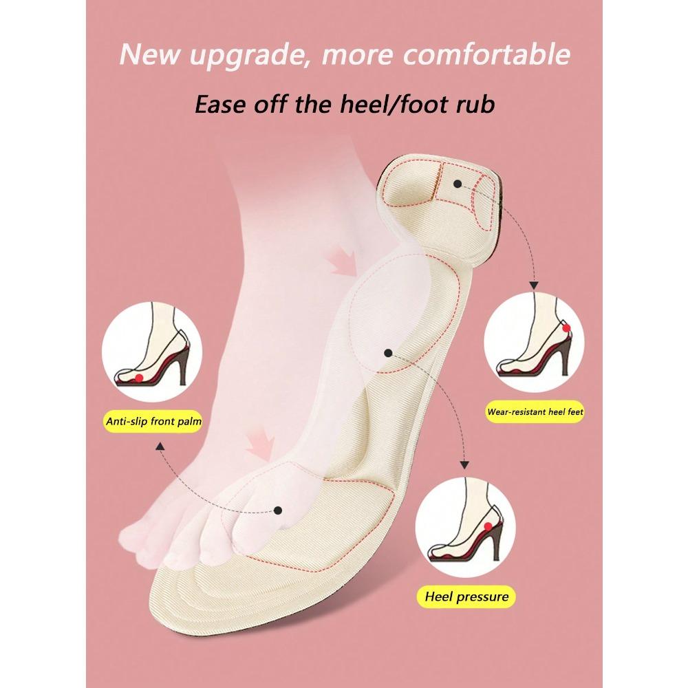 1 Pair Anti-Slip Heel Protectors, Black Shoe Pads For Pointed Toe High Heels For Women High Heels Women Pumps And Men Sneakers Shoes Summer Daily Wear