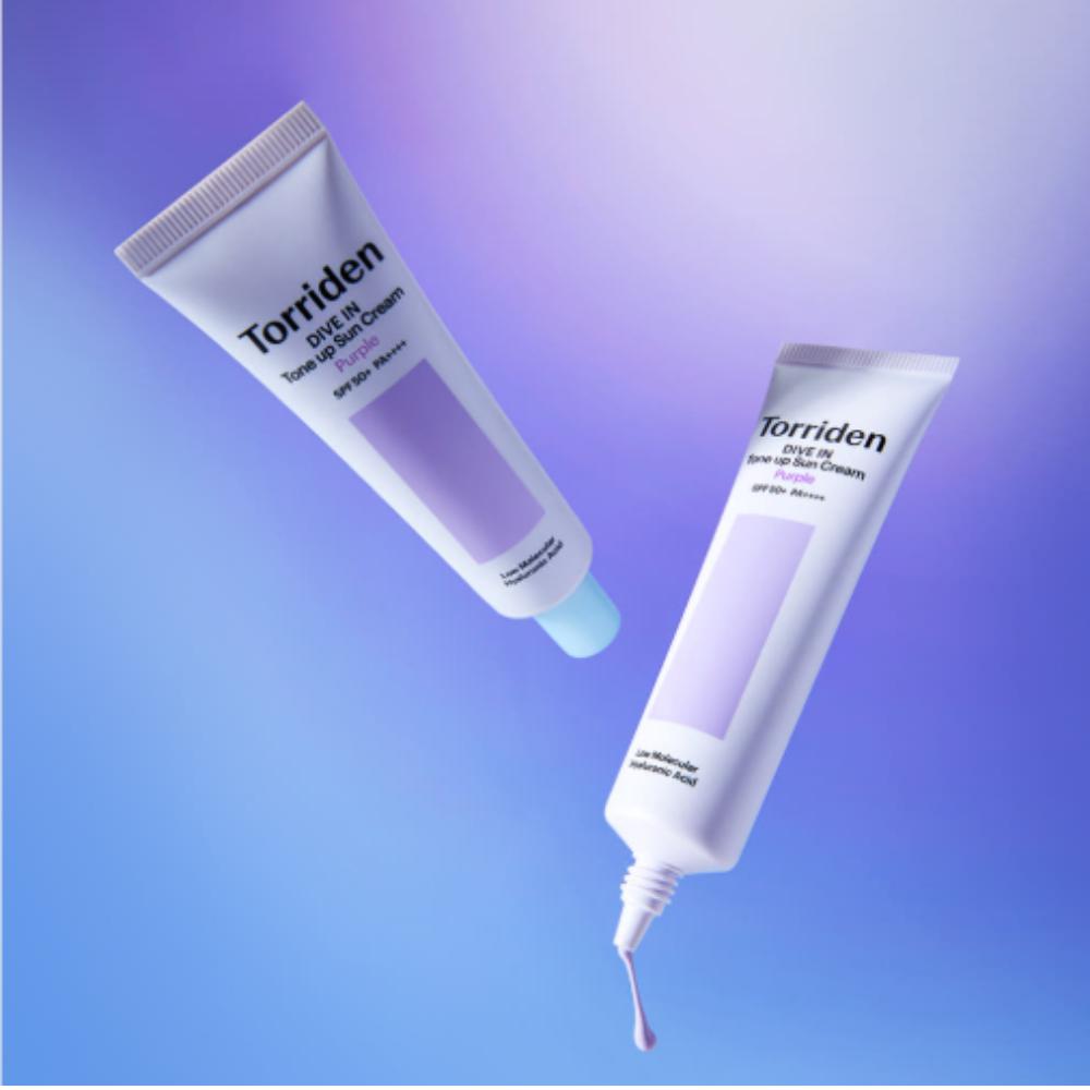 

Torriden Dive-In Purple Tone-Up Sun Cream Duo 60ml x2 – SPF 50+ PA++++ Brightening UV Protection