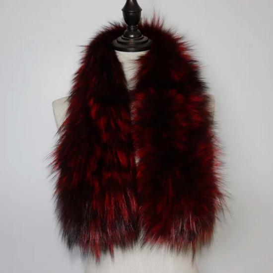 Hot Sale Natural Fox Fur Scarf Winter Women Knitted Real Fox Fur Scarves Outdoor Warm Lady Quality Genuine Fox Fur Muffler