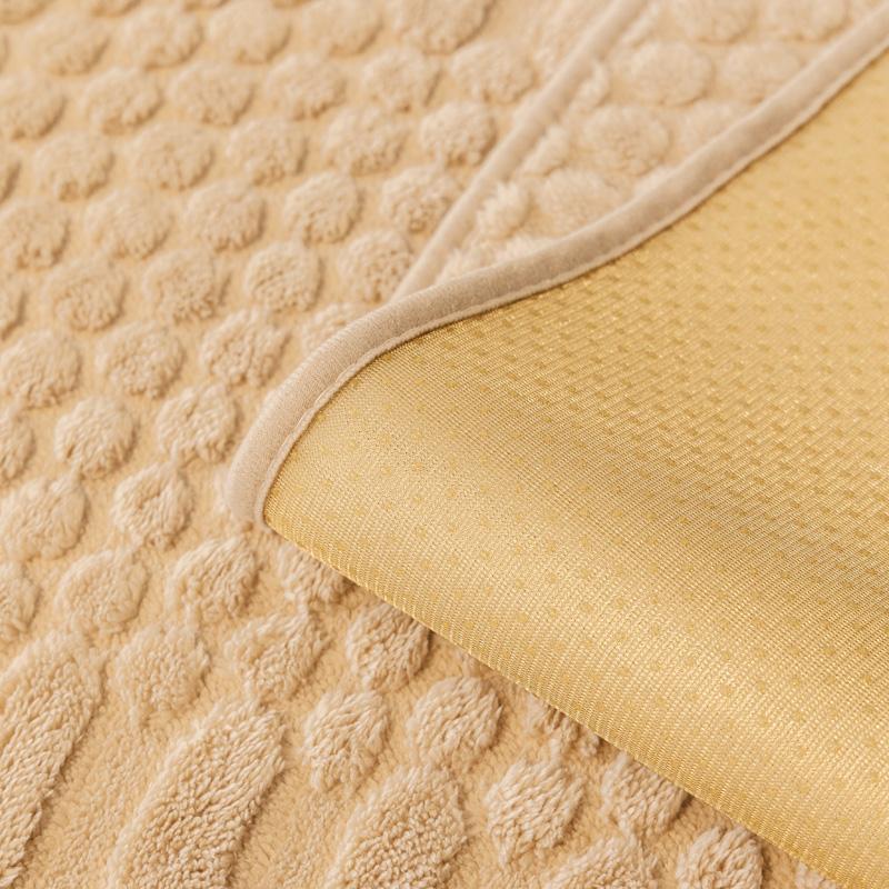 1PC-Simple Style Geometric Pattern Comfortable Cotton Velvet Sofa Cushion Plush Anti Slip Sofa Cover Cloth