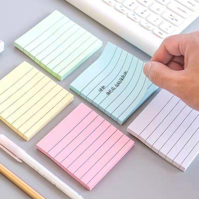Colored Adhesive Sticky Notes Memo Pads, 100 Sheets, Student Stationery
