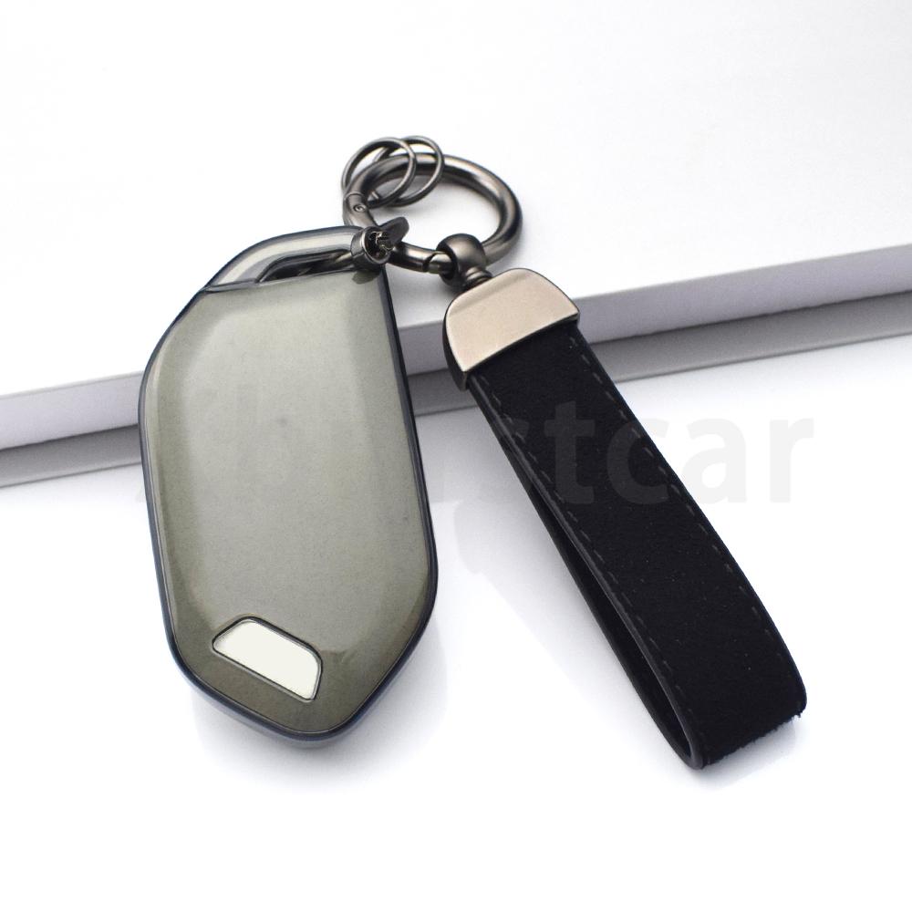 Auto Car Key Case Cover Shell Fob Transparent Tpu For Kia Picanto Ev9 Sorento Mq4 Carnival K8 Morning K5 Carens Rio Seltos