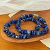 Retro Natuurlijke Lapis Lazuli Kiezel Armband Dames Sfeervolle Armband