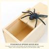 Spider Wooden Box Play Trick Joke Toys Reusable Funny Play Joke Toy  Prank Surprising Toy Party Props for Kid Friend Gift