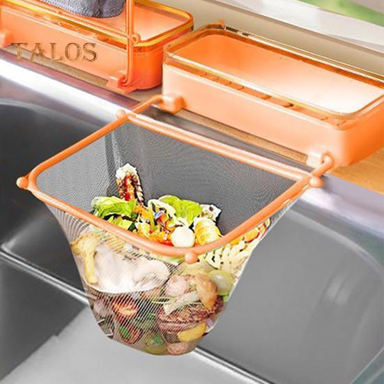 Sink Filter Rack Drain Stand Waste Garbage Net Shelf Anti-Clogging Disposable Mesh Bag Kitchen Sink Strainer with Removable Suction Cup