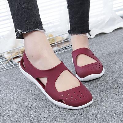 Summer Women Sandals Soft Flat Slip On Female Casual Jelly Shoes Girl Sandals Hollow Out Mesh Flats Beach Footwear