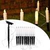 Solar Taper Candles Light Tapered Candlesticks Decoration Garden Lamp Outdoor Lights for