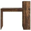 Desk with Shelf Smoked Oak 108 x 55 x 103.5 cm