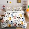 Playful Dog Pattern Set  Kid'S And Adults' Bedroom Decor, Exquisite Three-Piece Bedding Set Gift