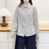 Women S Plus Size Long Sleeve Turn Down Collar Shirt Slim Fit Casual Autumn Blouse