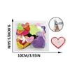 52Pcs Colorful Heart Shaped Fabric Patches For Instants Garment Repair And Customization