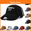 Letter Essetnaila 77 Embroidery Baseball Cap Outdoor Sun Breathable Protection