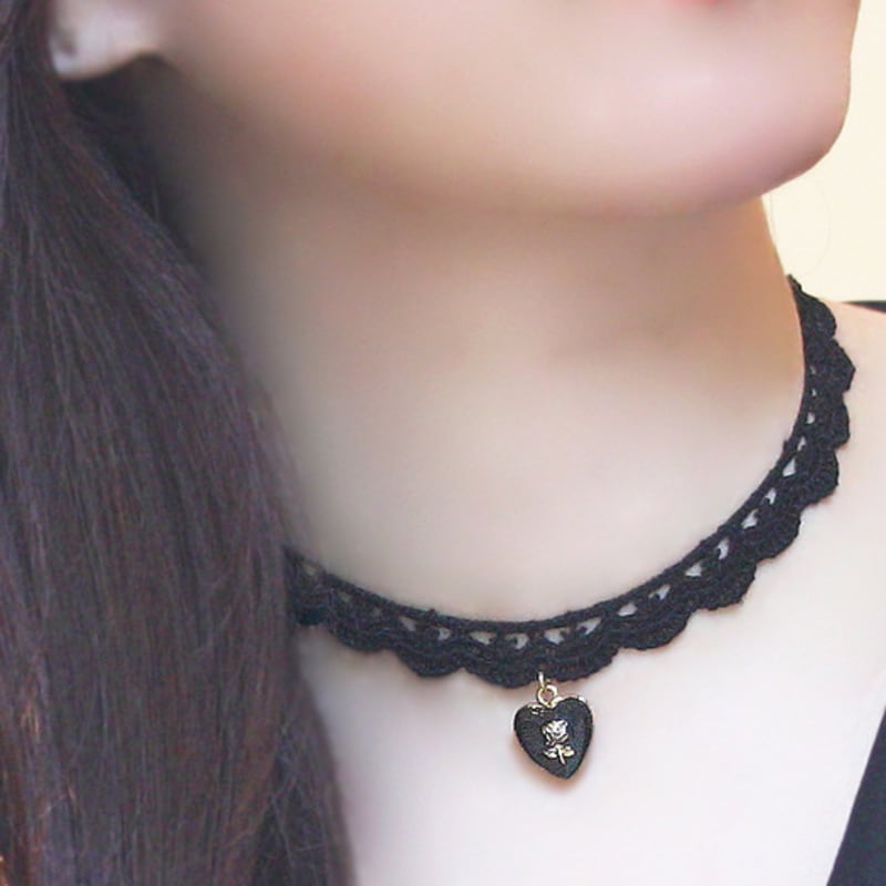 Glammuse [Glam Choker Series] Lace Heart