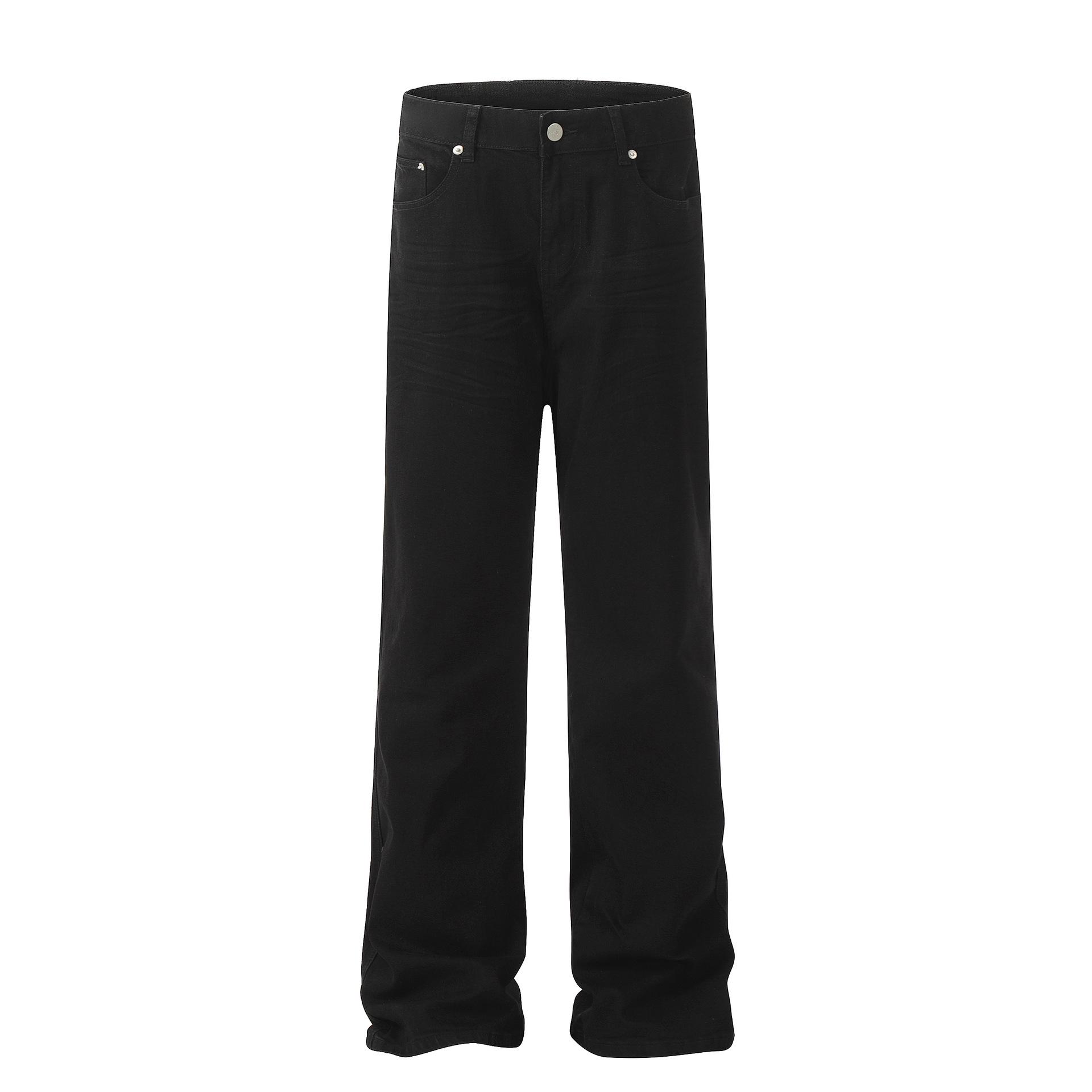 

Джинсы OREETA Cleanfit Slim Straight American Black 2024 — модный стиль для мужчин и женщин Medium чёрный