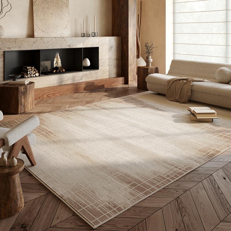 

Maillard Style Carpets for Living Room Home Fluffy Soft Rug Light Luxury Bedroom Decor Retro Carpet Thick Plush Study Floor Mat 80*120cm