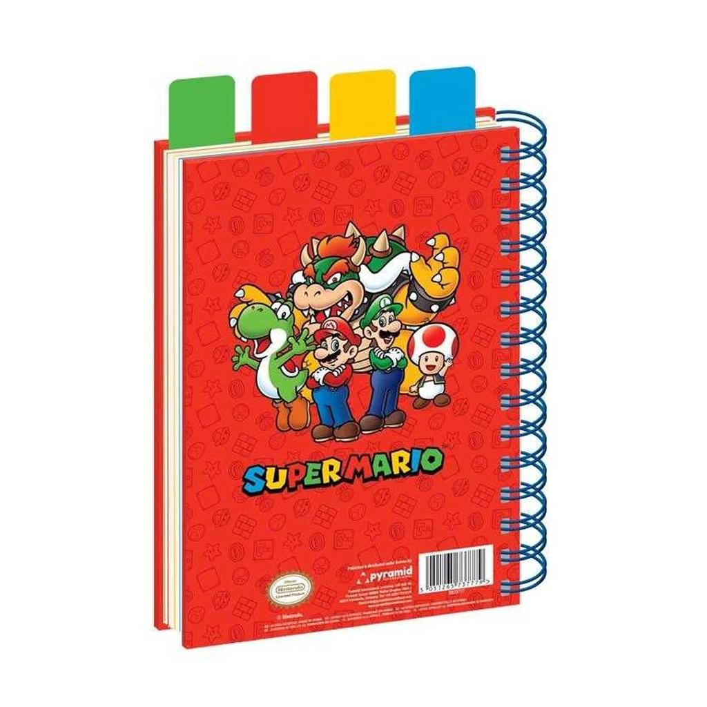 Super Mario Items A5 Wirebound Notebook