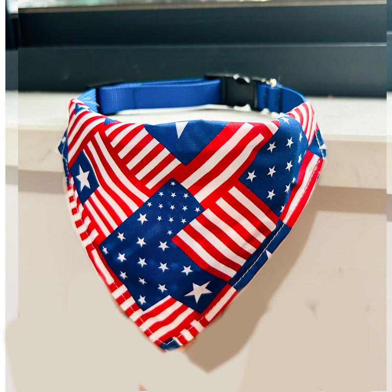 

American style pet triangle scarf traction collar cat dog saliva scarf scarf decorative supplies s (neck circumference 15-25cm)