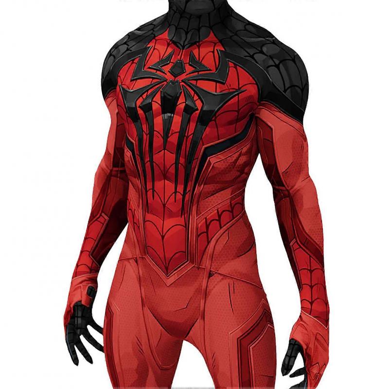 Marvel Rivals Scarlet Spiderman Cosplay Superhjälte 3D-tryckt Spandex Bodysuit PS5 SPEL Kostym Spider Dräkter Halloween Kostym
