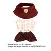 Costume Poupée Suspendue Chapeau T-shirt Pantalon Équipement pour Peluche d'Exposition 15cm/17cm