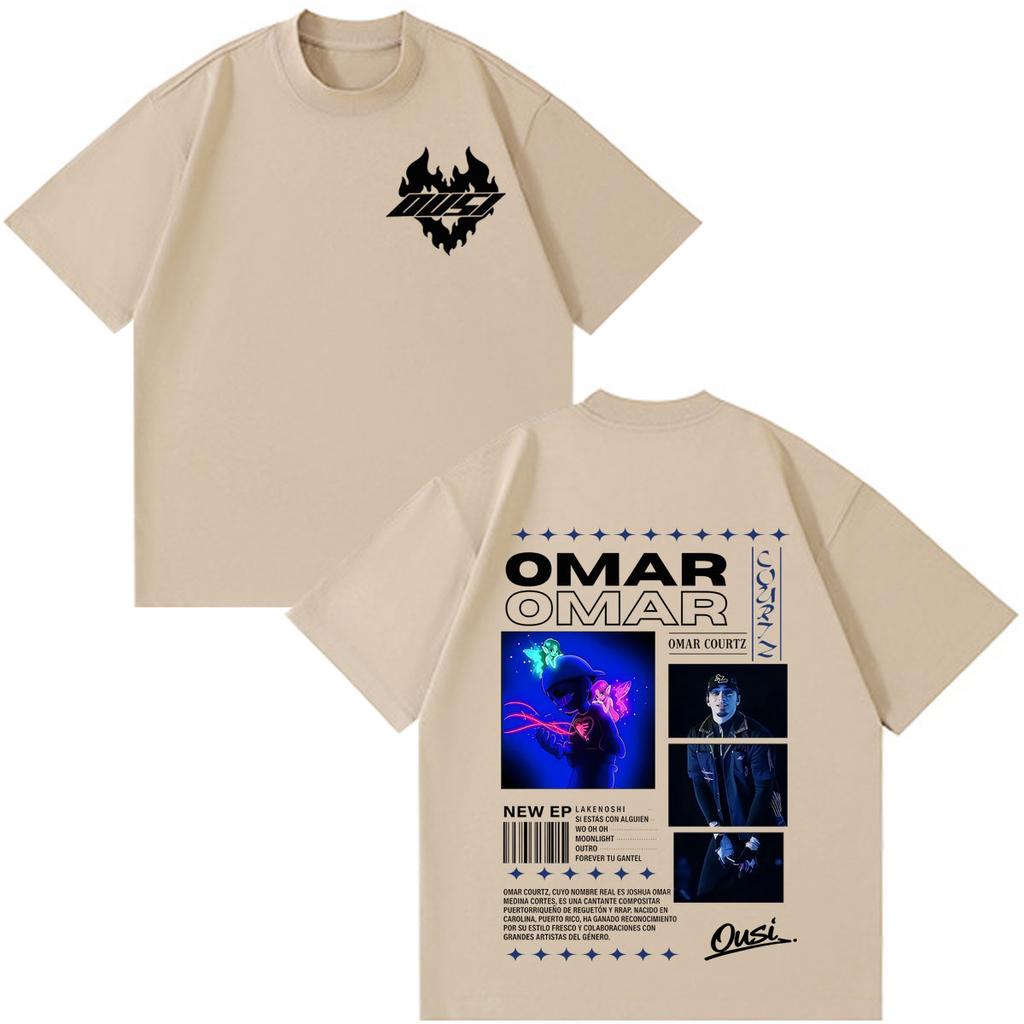 Omar Courtz Por Si Unisexana No Estoy 2026 Tour Stampa Magliette Unisex Moda Unisex Magliette a Maniche Corte Casual Cotone Hip Hop Magliette