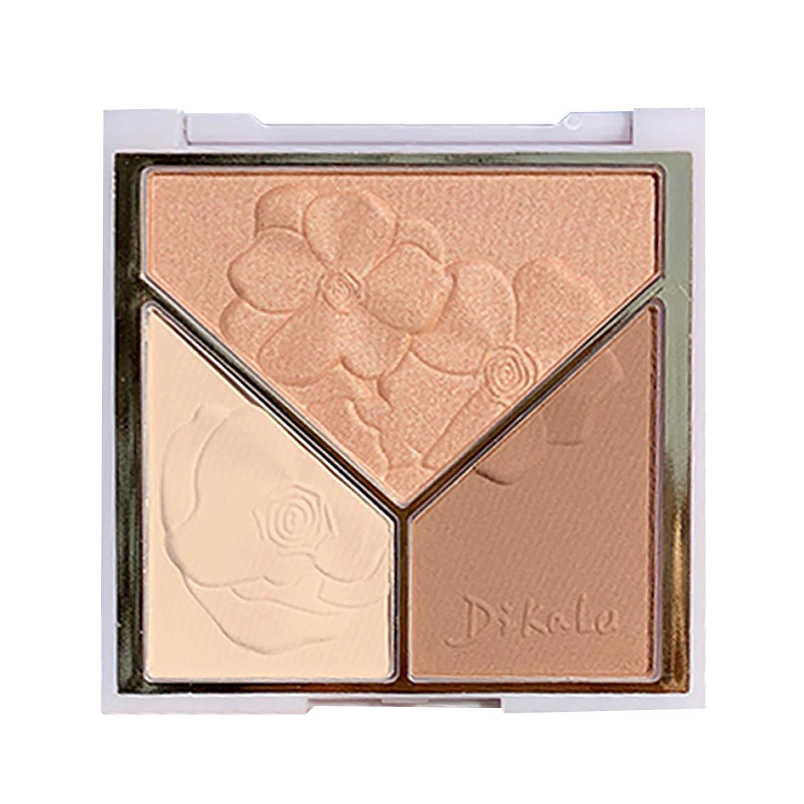 

Трехцветная пудра-подводка для волос с блестками и румянами для теней