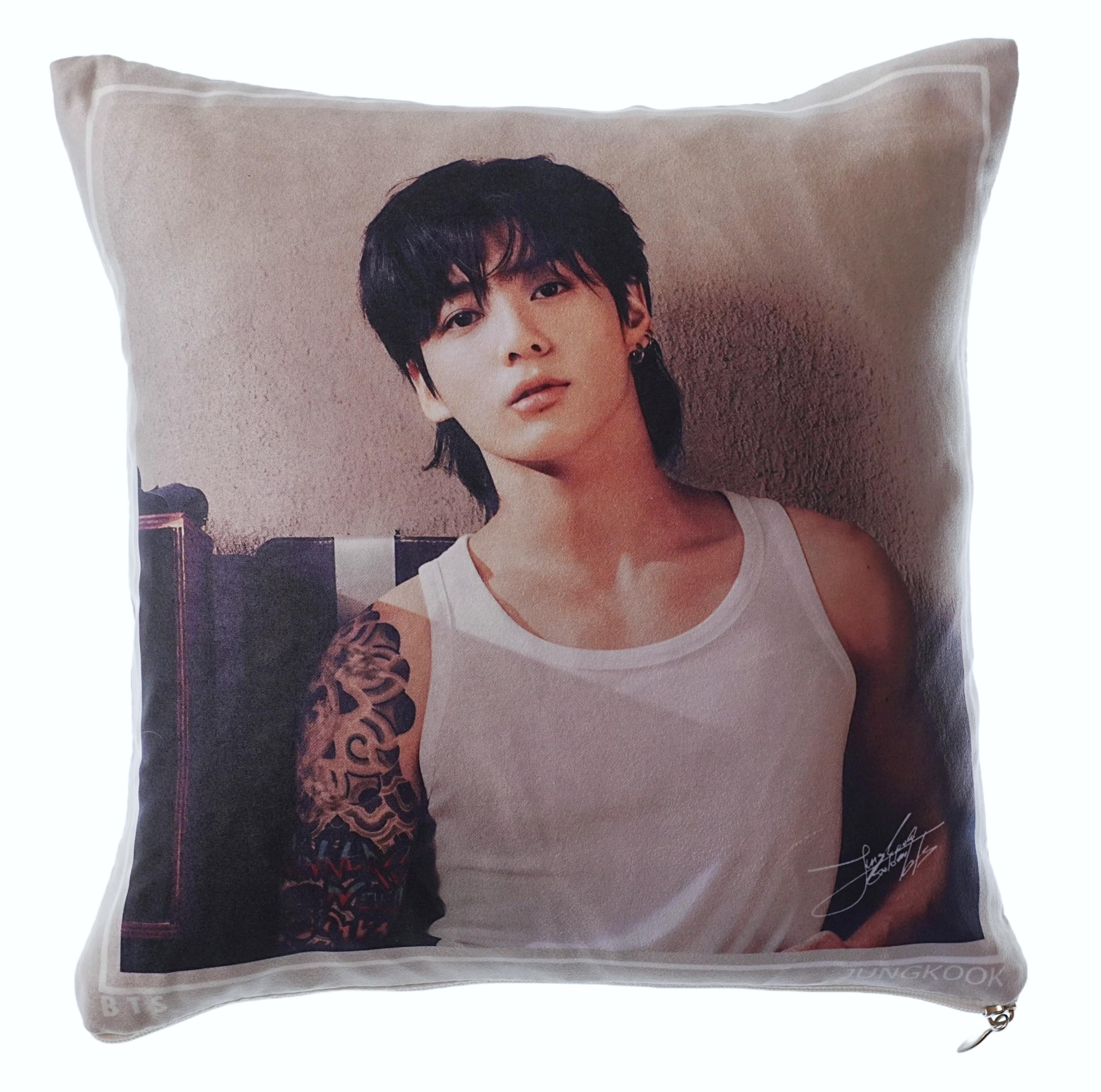 Товары BTS Чонгука Подушка-обнимашка Хлопковый наполнитель Набор из 2 предметов Двусторонняя фотография 5970₽