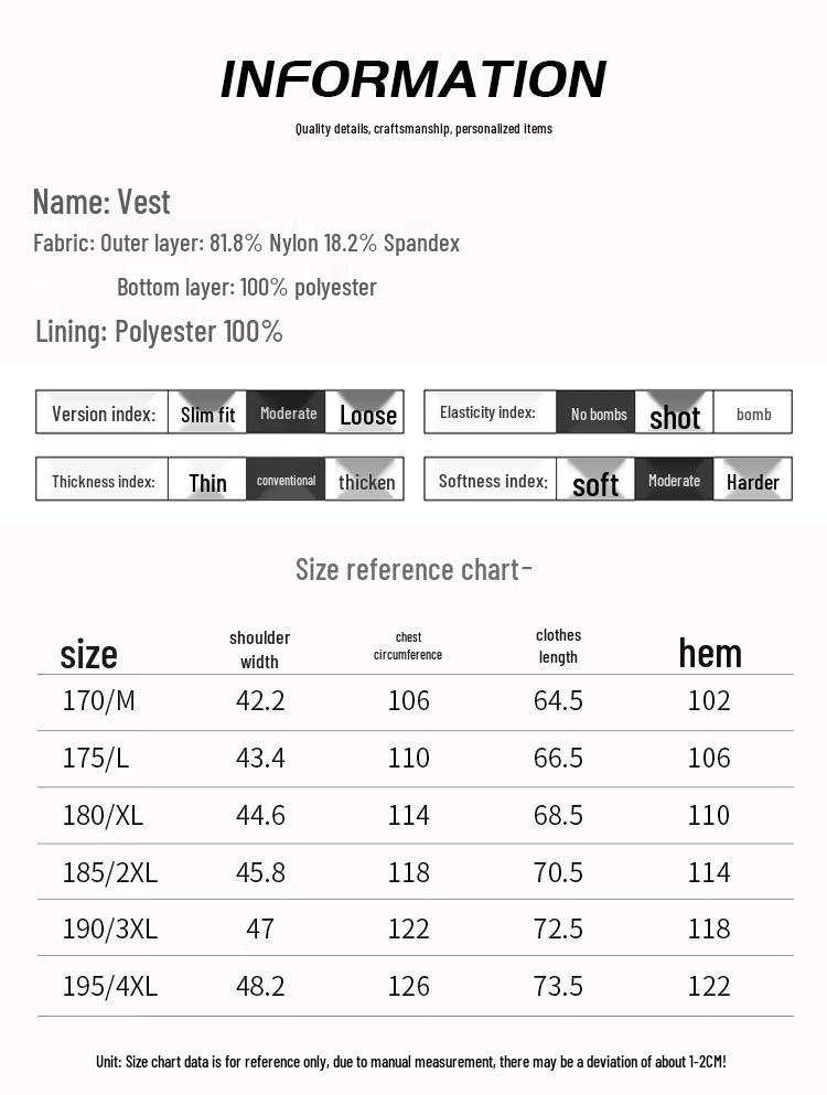 Luomeng Men's Stand Collar Ice Silk Vest