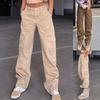 Pantalon Cargo Baggy pour femme, Streetwear, jogging Hip Hop, pantalon de survêtement décontracté, ample, jambes larges