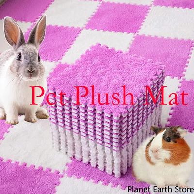 4/10Pcs Rabbit Guinea Pig Cage Liner Small Pet Items Waterproof Anti Slip Bedding Mat Soft Warm Rabbit Sleep Mat Blanket Bed