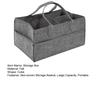 Storage Box with Handle And Multiple Pockets Organizer Portable Diaper Storage Bag for Nursery Kids Toys Snacks