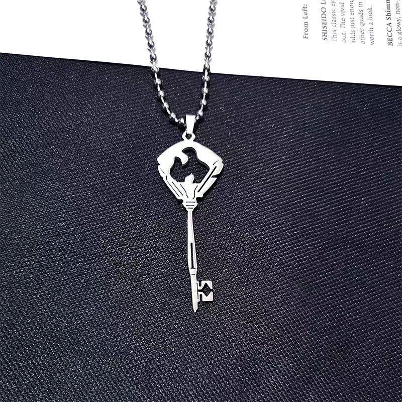 Undecided Event Book Same Necklace Lu Jing and Zuo Ran Xia Yan Z Key Pendant Titanium Steel Necklace