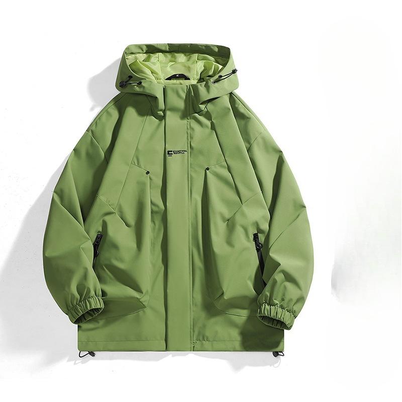 Autumn and Winter New Trendy Outdoor Three-proof Jacket Single-shot Hooded Jacket Loose Jacket Top Jacket