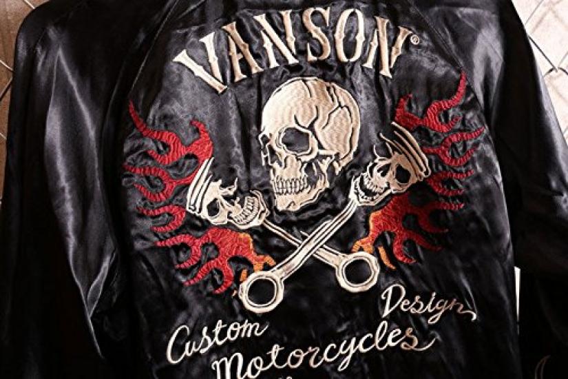 Skull Embroidery Reversible Sukajan M [Banson] NVJK-701